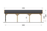 Houten carport CLASSIC TRIO, 5.95x8.95 m specificatie 3