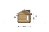 Tuinhuis blokhut CLOCKHOUSE (44 mm), 4x3 m, 12 m² specificatie 3