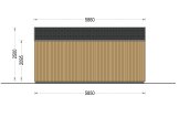 Prefab houten tuinhuis PIA (Geïsoleerd, 34 mm + gevelbekleding), 5x5 m, 25 m² specificatie 3