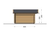 Tuinhuis blokhut DREUX (34 mm), 4x4 m, 16 m² specificatie 3