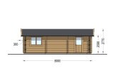 Dubbele houten garage CLASSIC DUO (44 mm), 6x8 m, 48 m² specificatie 3