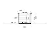 Tuinhuis blokhut ELEONORA (44 mm), 6,6x3 m, 20 m² specificatie 6