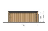 Tuinkantoor PREMIUM (34 mm + gevelbekleding), 7x4 m, 25 m² specificatie 4