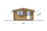 Tuinhuis blokhut DREUX (34 mm), 4x3 m, 12 m² specificatie 2