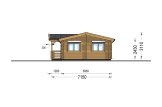 B-Ware: Houten huis DONNA S (Geïsoleerd PLUS, 44+44 mm), 63 m² specificatie 4