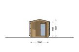 Buitensauna SERENE (34 mm + gevelbekleding), 3.3x2.5 m, 4.95 m² specificatie 3