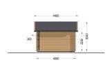 Tuinhuis blokhut CLOCKHOUSE (34 mm), 4x3 m, 12 m² specificatie 4
