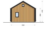 Prefab houten tuinhuis SARA (34 mm + gevelbekleding), 20 m² met 15 m² zolder specificatie 5