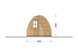 Tuinhuis - camping pod BRETA S (44 mm), 3x6 m, 18 m² specificatie 4