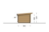 Tuinhuis blokhut MALTA (28 mm), 3x3 m, 9 m² specificatie 3