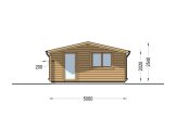 Tuinhuis blokhut NINA (44 mm), 5x5 m, 25 m² specificatie 2