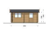 Houten garage CLASSIC (34 mm), 3,6x5,4 m, 20 m² specificatie 3