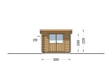 Tuinhuis blokhut MALTA (28 mm), 3x3 m, 9 m² specificatie 2