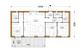 Houten huis BELLA 3 RV (Geïsoleerd, Bbl), 75 m² specificatie 1