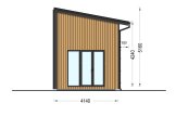Prefab houten tuinhuis SOPHIA RV (Geïsoleerd, Bbl), 20 m² met 15 m² zolder specificatie 4