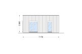 Houten prefab woning KAYA 3 PV S (44 mm + gevelbekleding), 70 m² specificatie 3