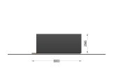 Tuinhuis - camping pod BRETA S (44 mm), 3x6 m, 18 m² specificatie 5