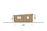 Houten garage MODERN (44 mm), 4x6 m, 24 m² specificatie 3