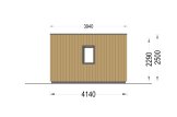 Tuinkantoor PREMIUM S (Geïsoleerd PLUS, 34 mm + gevelbekleding), 6x4 m, 24 m² specificatie 5