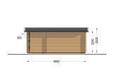 Tuinhuis blokhut OAK (34 mm), 6x3 m, 16 m² specificatie 4