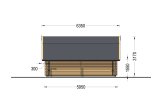 Houten garage BARN (44 mm), 5x6 m, 30 m² specificatie 5