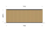 Tuinkantoor PREMIUM (Geïsoleerd, 34 mm + gevelbekleding), 7x4 m, 28 m² specificatie 4