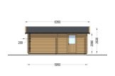 Houten garage CLASSIC S (44 mm), 5x6 m, 30 m² specificatie 3