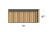 Tuinkantoor PREMIUM (34 mm + gevelbekleding), 5,95x3 m, 16 m² specificatie 4