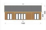 Houten huis ADALINE S (44 mm), 45 m² specificatie 2