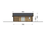 Houten huis ADELE S (Geïsoleerd, 44+44 mm), 60 m² specificatie 3