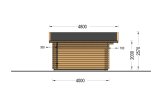 Tuinhuis blokhut DREUX (34 mm), 5x4 m, 18 m² specificatie 3