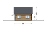 Houten huis KARINA (44 mm + gevelbekleding), 46 m² specificatie 6