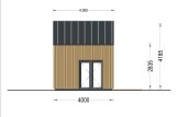 Prefab houten tuinhuis SARA (Geïsoleerd, 34 mm + gevelbekleding), 20 m² met 15 m² zolder specificatie 4