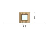 Buitensauna OKO (34 mm + gevelbekleding), 2.3x2.3 m, 4.1 m² specificatie 2
