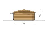 Tuinhuis blokhut LILLE (34 mm), 5x4 m, 20 m² specificatie 4