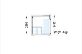 Buitensauna met kleedkamer DELLA (34 mm + gevelbekleding), 6,1 x 2,6 m, 12,5 m² specificatie 6
