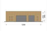 Dubbele houten garage SILVIA S (34 mm + gevelbekleding), 12x8 m, 88 m² specificatie 2