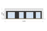 Houten prefab woning KAYA 3 PV S (44 mm + gevelbekleding), 70 m² specificatie 2