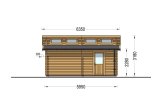 Houten garage TWIN (44 mm), 4x6 m, 24 m² specificatie 5