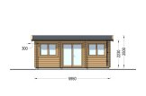 Tuinhuis blokhut OAK (44 mm), 6x3 m, 18 m² specificatie 2