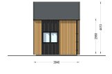 Prefab houten tuinhuis SARA (Geïsoleerd, 34 mm + gevelbekleding), 20 m² met 15 m² zolder specificatie 6
