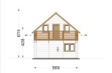 Houten huis LANGON S (44+44 mm), 95 m² specificatie 6