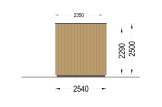 Tuinkantoor PREMIUM S (Geïsoleerd PLUS, 34 mm + gevelbekleding), 4,1x2,4 m, 10 m² specificatie 3