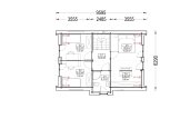 Houten huis ASTRID PV S (44 mm + gevelbekleding), 99 m² specificatie 7