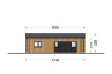 Houten huis SELENE (Geisoleerd, 44 mm + gevelbekleding), 54 m² specificatie 4