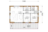 Houten huis CARLA RV (Geïsoleerd, Bbl), 66 m² specificatie 1
