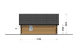 Houten huis ARIELLE (Geïsoleerd, 34 mm + gevelbekleding), 41 m² specificatie 4