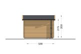 Houten garage MODERN (34 mm), 3,6x5,4 m, 20 m² specificatie 4