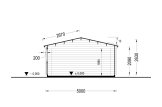 Houten garage CLASSIC S (44 mm), 5x6 m, 30 m² specificatie 6