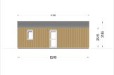Houten huis ANGELA S (Geïsoleerd, 44 mm + gevelbekleding), 50 m² specificatie 2